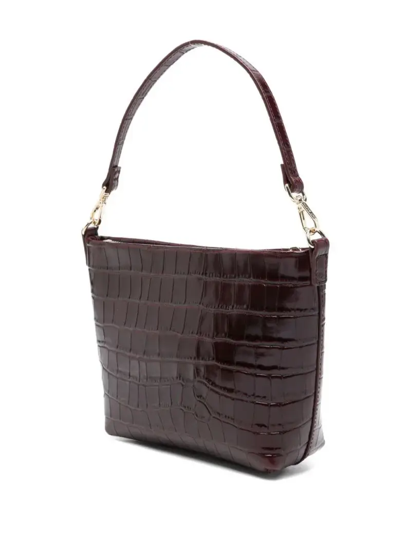 Mc2 Saint Barth Borsa Bordeaux in pelle miniatura 2