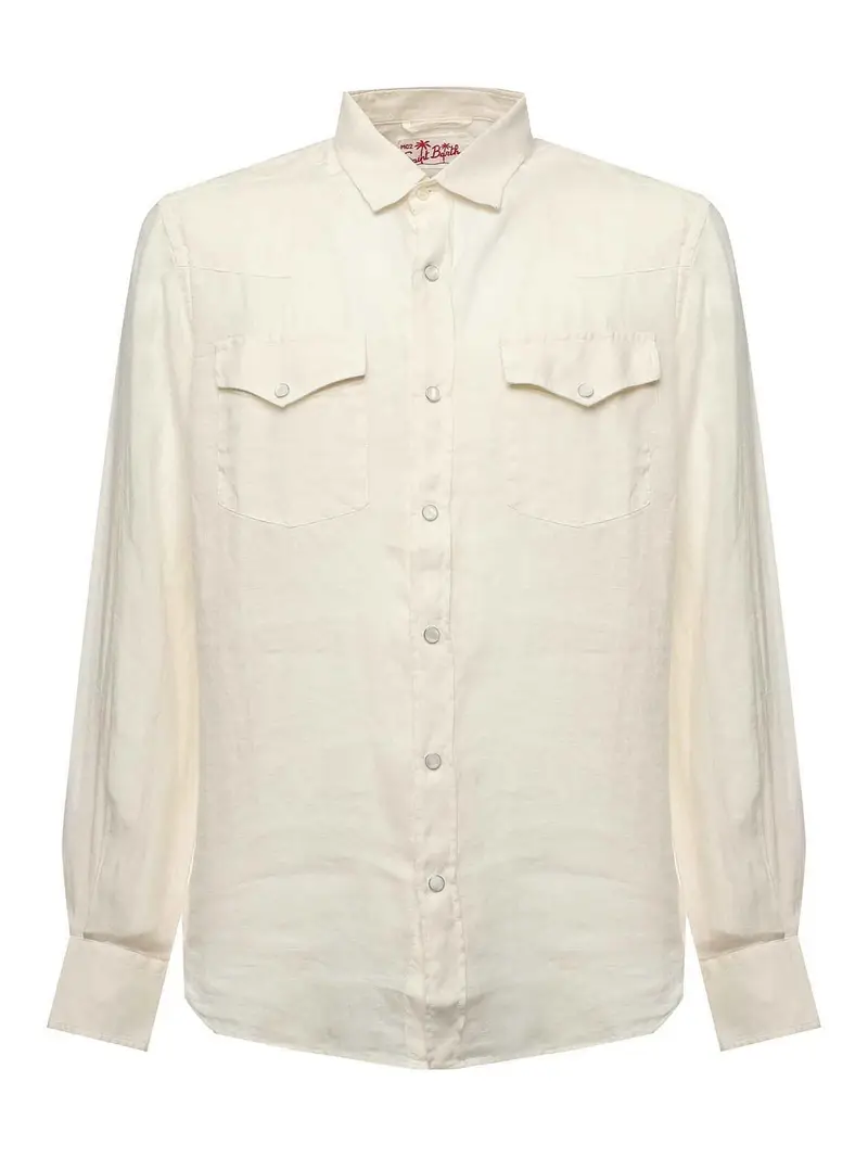 Camicia di lino Greg Beige