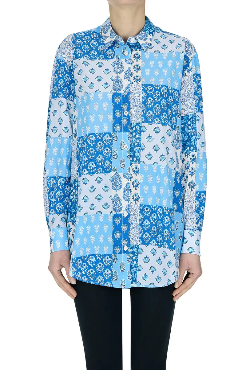 Camicia in cotone stampato