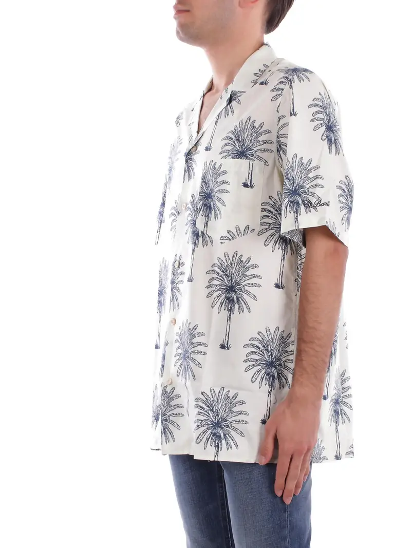 Camicia Uomo MC2 SAINT BARTH Fantasia Kalea cotton botanical palm miniatura 2