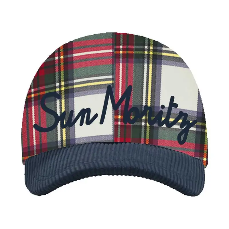 capello baseball uomo con fantasia tartan miniatura 2