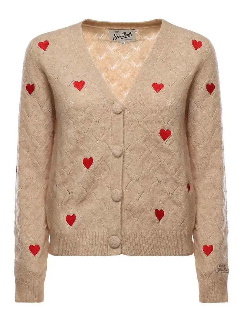 MC2 SAINT BARTH Cardigan Beige 4125106