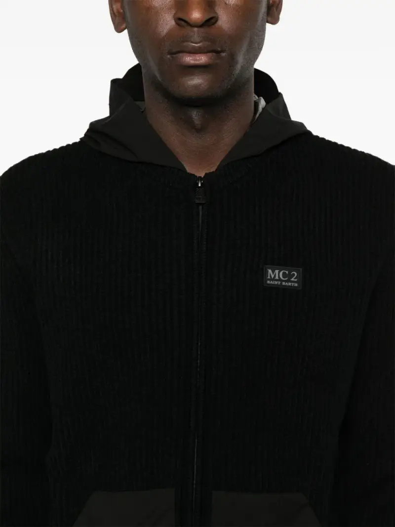 MC2 SAINT BARTH Cardigan Nero 2528999 miniatura 2