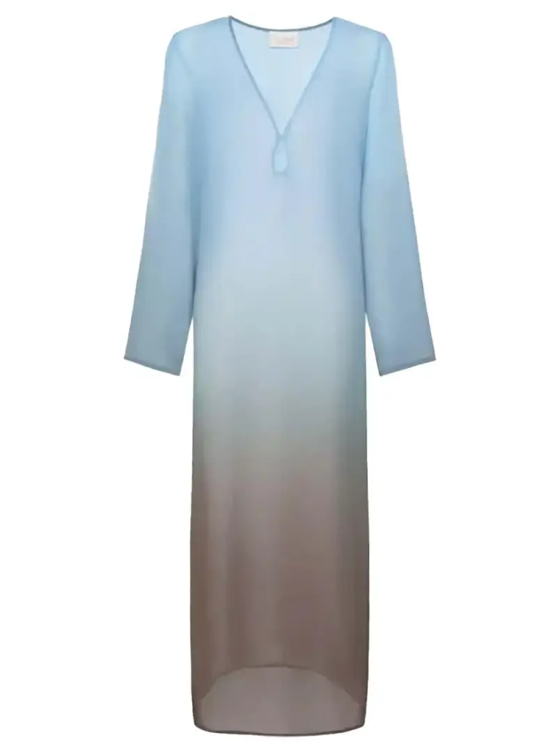 Copricostume Agatha tie-dye azzurro