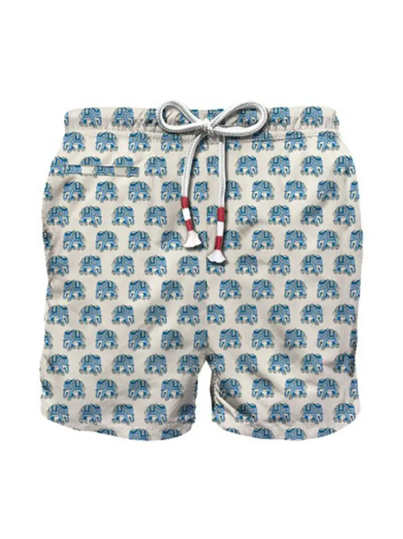 Costume caprese panna fantasia elefanti