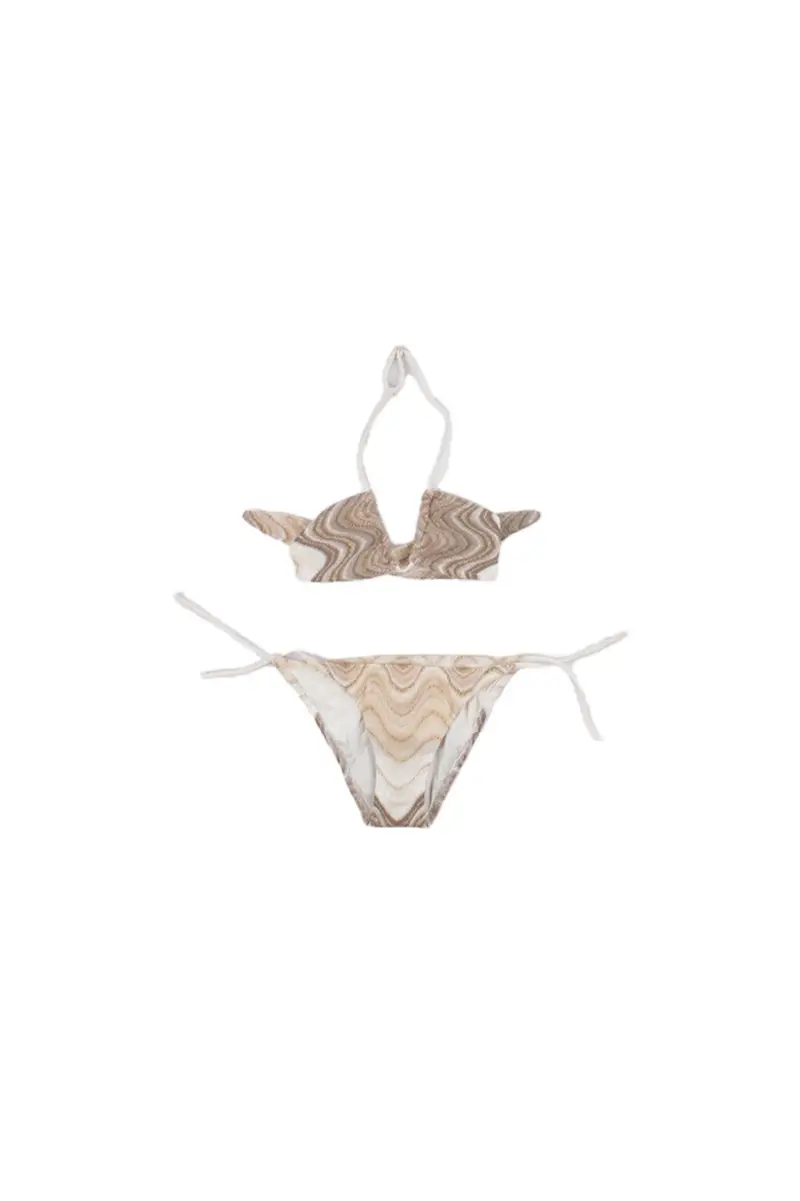 Costume da bagno Bambina MC2 SAINT BARTH Beige oro Aryanna rachel sea wave