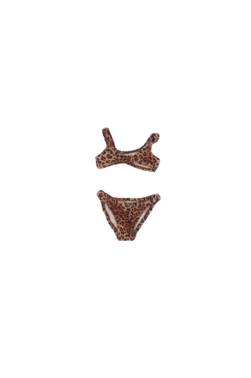 Costume da bagno Bambina MC2 SAINT BARTH Leopard Baker wp crinkle