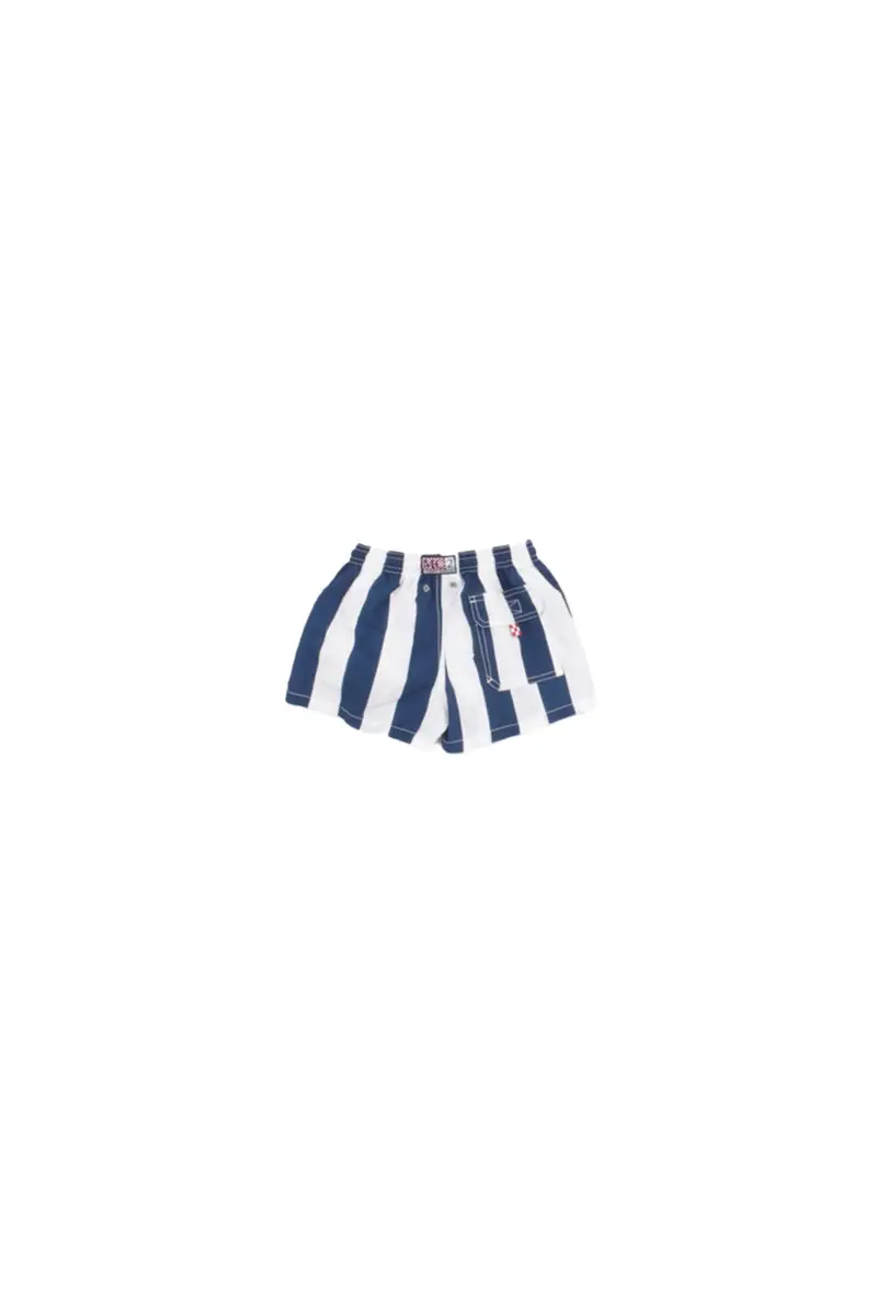 Costume da bagno Bambino MC2 SAINT BARTH Riga blu Jean sb beach stripes miniatura 2