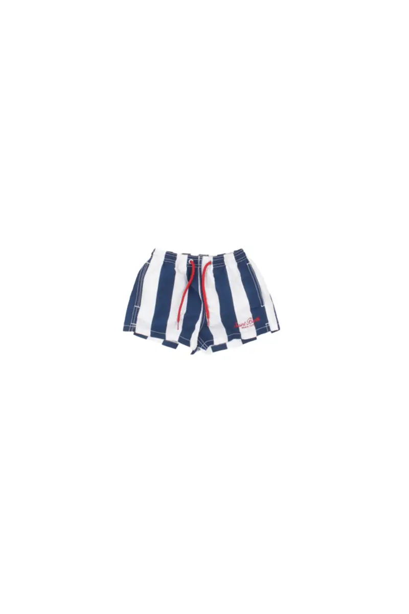 Costume da bagno Bambino MC2 SAINT BARTH Riga blu Jean sb beach stripes