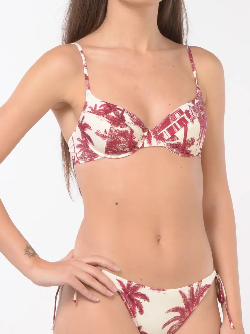 costume da donna Mc2 Saint Barth a due pezzi a fantasia jungle BEIGE miniatura 2