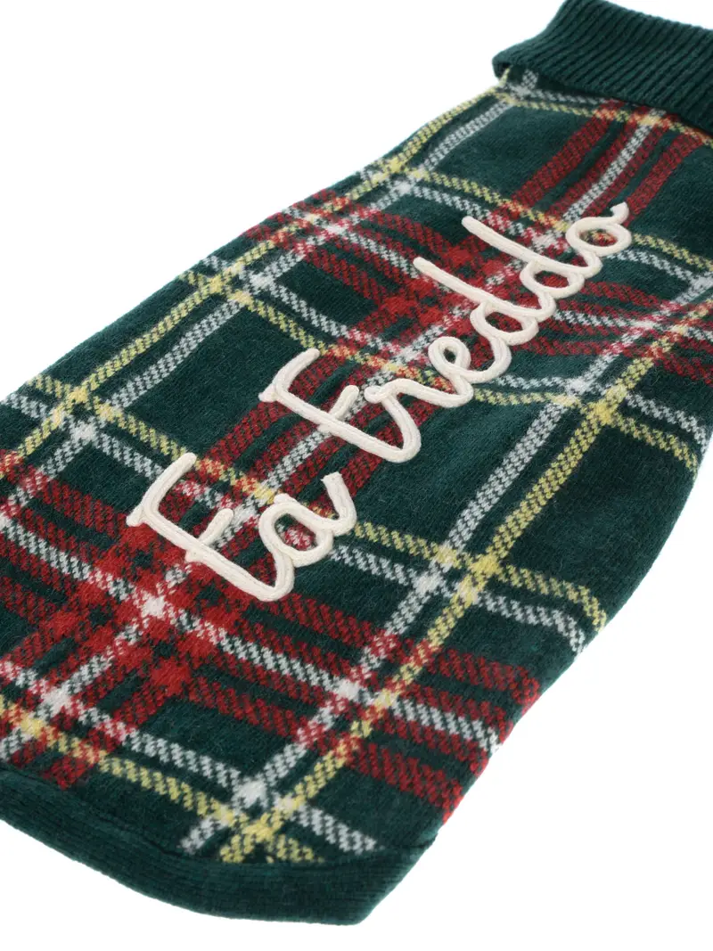 fashion Extra da donna Mc2 Saint Barth cappottino cane in tartan Verde