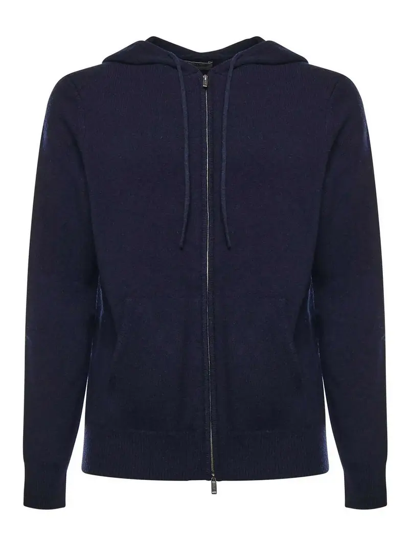 Felpa con zip Notting Blu