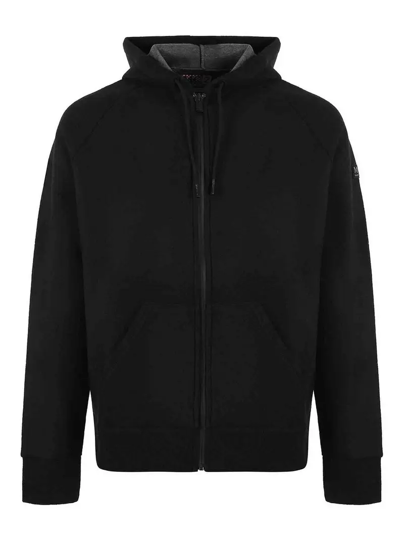 Felpa in neoprene Nero