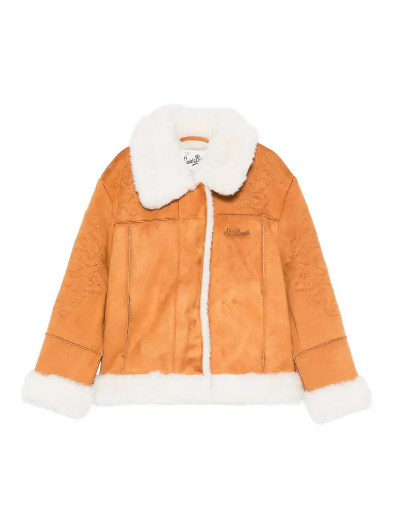 Giubbino Con Pelliccia Sintetica Marrone