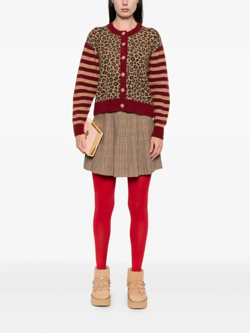 MC2 SAINT BARTH Cardigan Bordeaux 4015921 miniatura 3