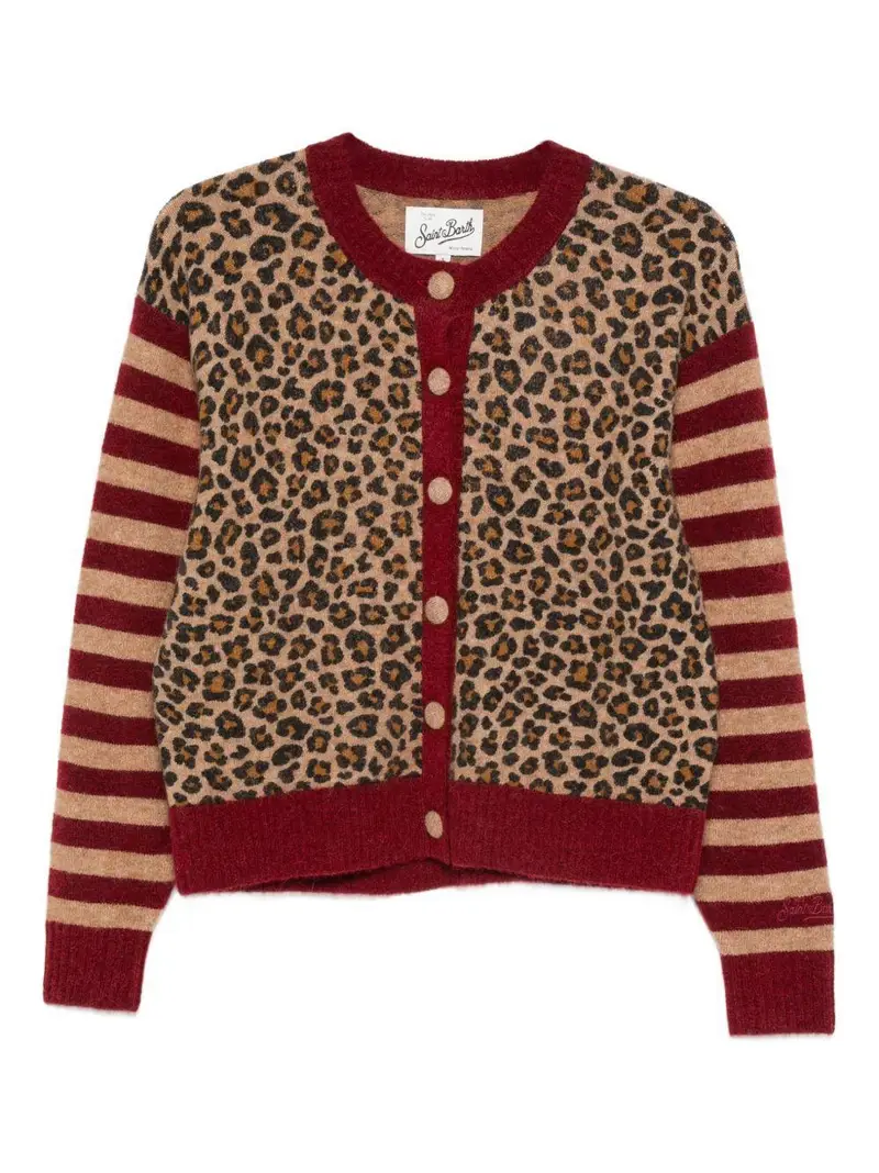 MC2 SAINT BARTH Cardigan Bordeaux 4015921