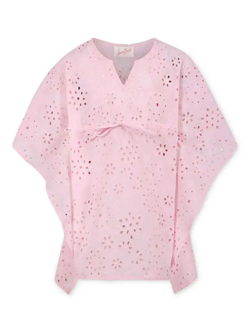 Copricostume Kate in pizzo san gallo rosa