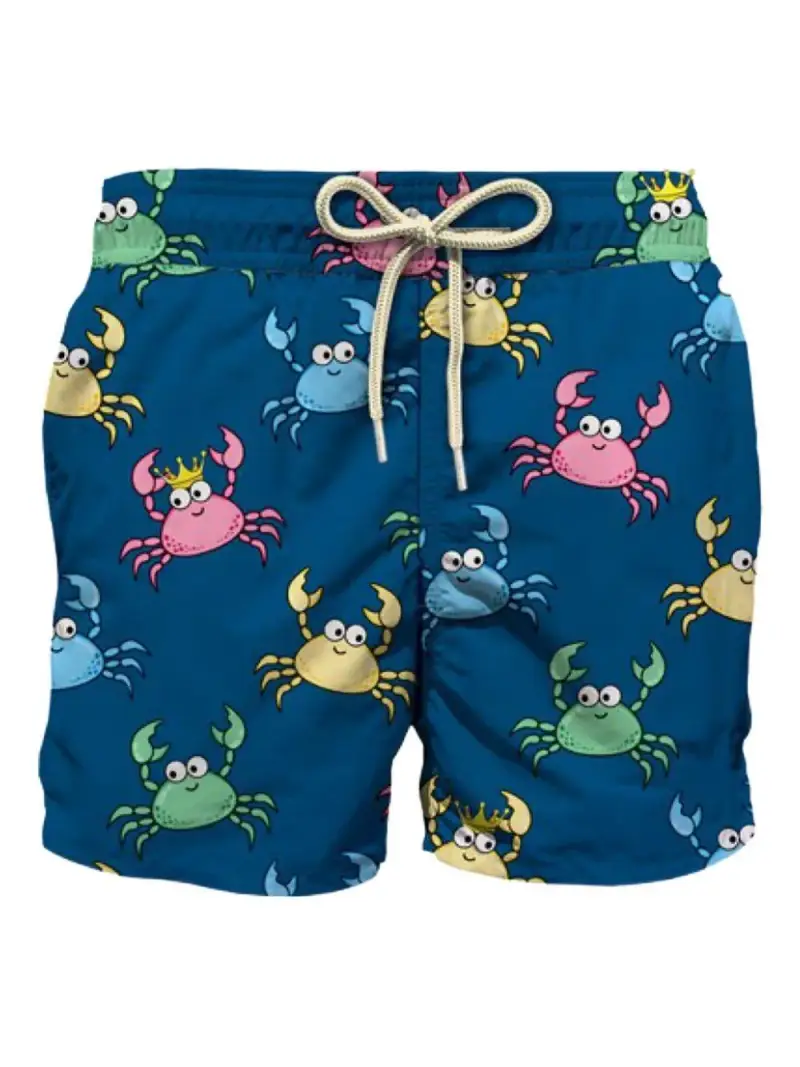 Costume jean blu con granchi multicolor all-over miniatura 3