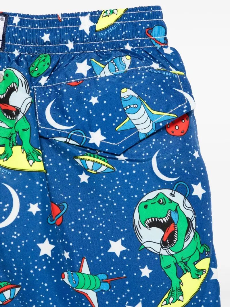 Costume jean lighting blu con fantasia all-over miniatura 2