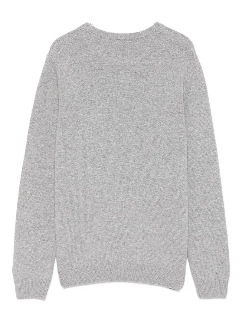 Mc2 Saint Barth Kids Maglione grigio con scritta miniatura 3