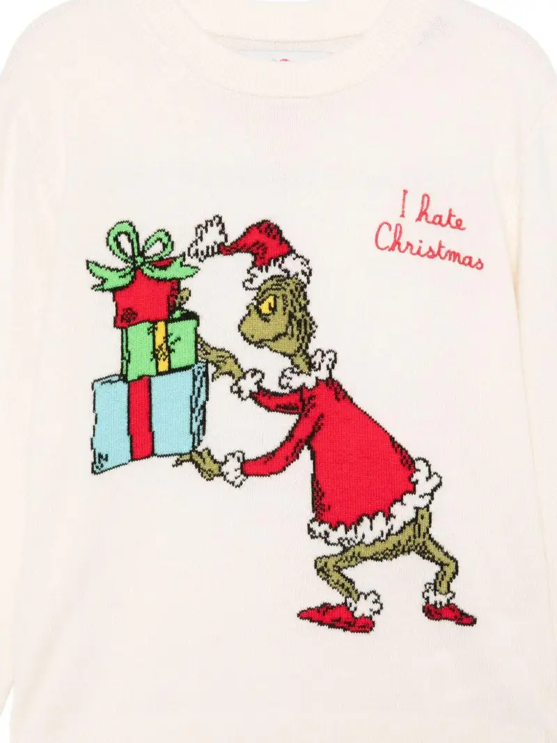 Mc2 Saint Barth Kids Maglione panna con Grinch per bambino miniatura 2