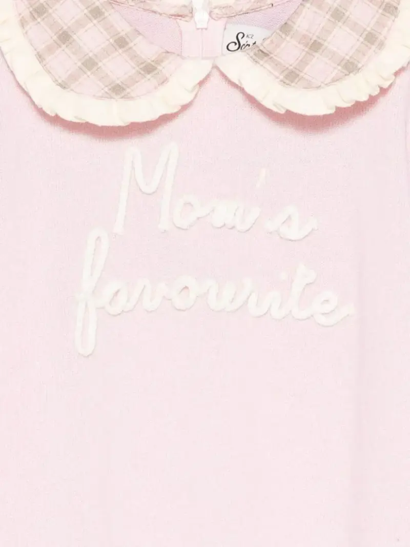 MC2 Bambini di San Barto Maglione Alba rosa chiaro con colletto arricciato miniatura 2