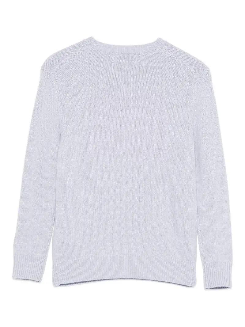 Mc2 Saint Barth Kids Maglione lilla con scritta miniatura 2