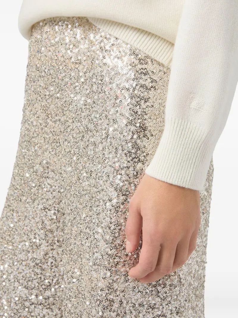 Mc2 Saint Barth Pantaloni Oro con Paillettes miniatura 2