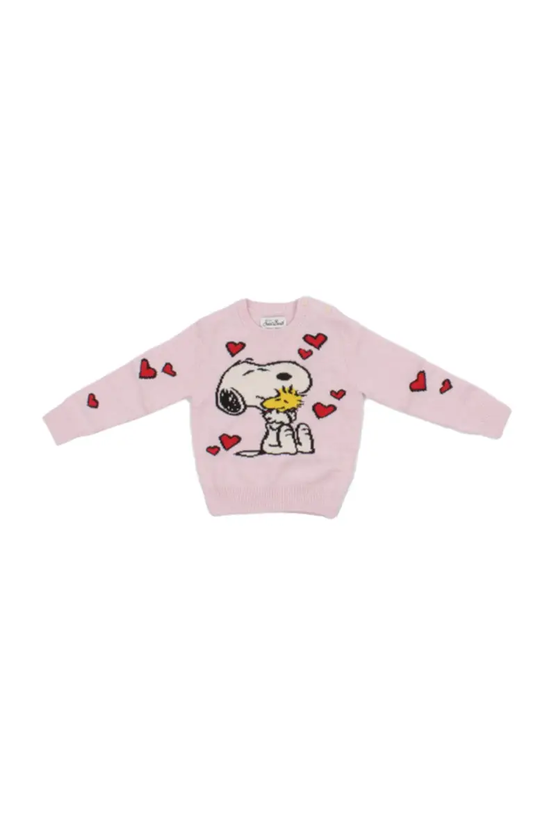Maglia Bambina MC2 SAINT BARTH Rosa Princess peanuts love hugs