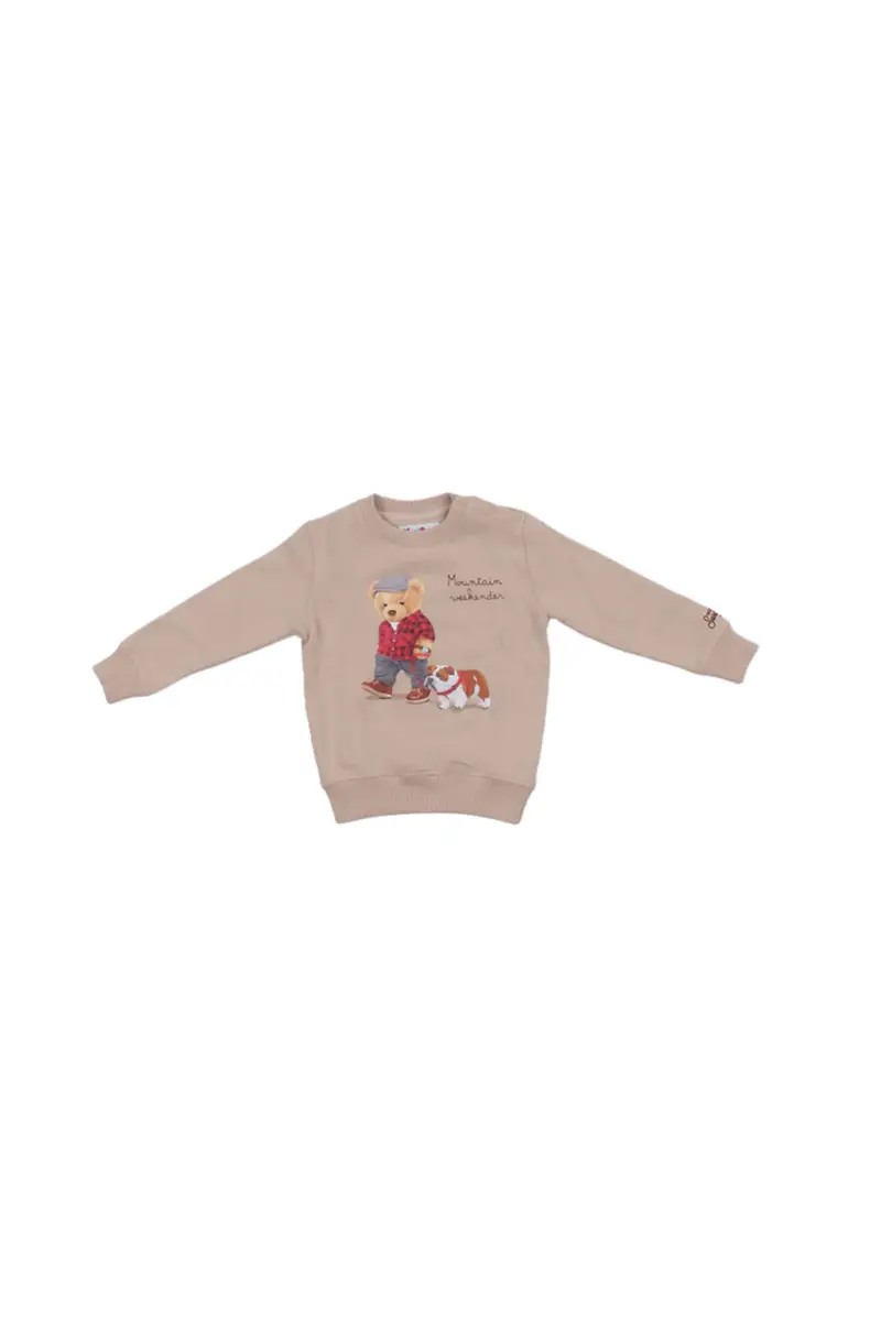 Maglia Bambino MC2 SAINT BARTH Marrone Hutton n st moritz bear