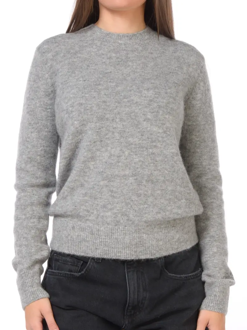 maglia da donna Mc2 Saint Barth girocollo misto alpaca Grigio