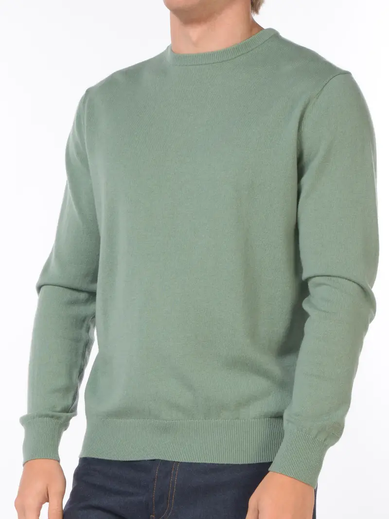 maglia da uomo Mc2 Saint Barth girocollo con logo Giallo