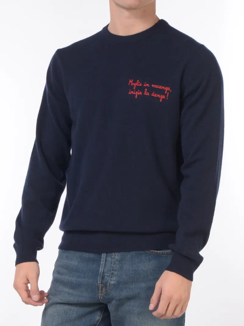 maglia da uomo Mc2 Saint Barth moglie in vacanza Blu