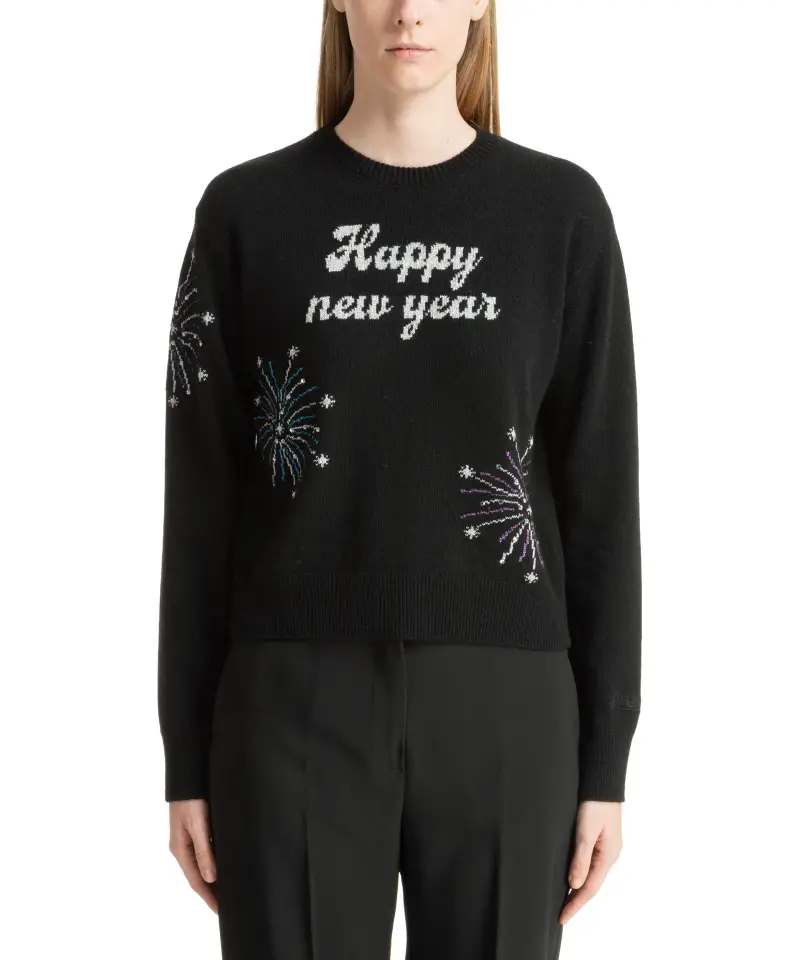 Maglione happy new year Nero