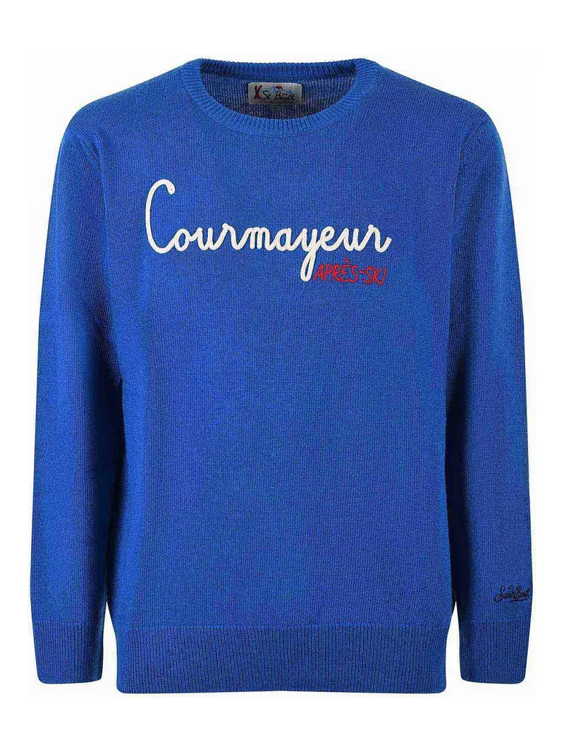 Maglione in lana e cashmere Blu
