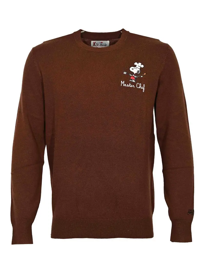 Maglione in lana e cashmere Heron Snoopy Nessuno