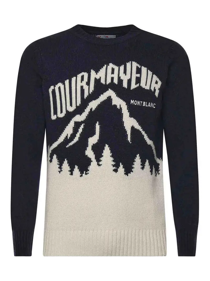 Maglione in Misto Lana Bianco