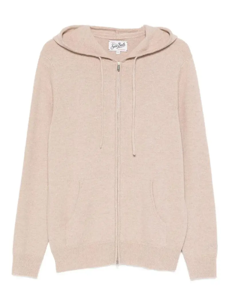 Mc2 Saint Barth Felpa beige con Cappuccio