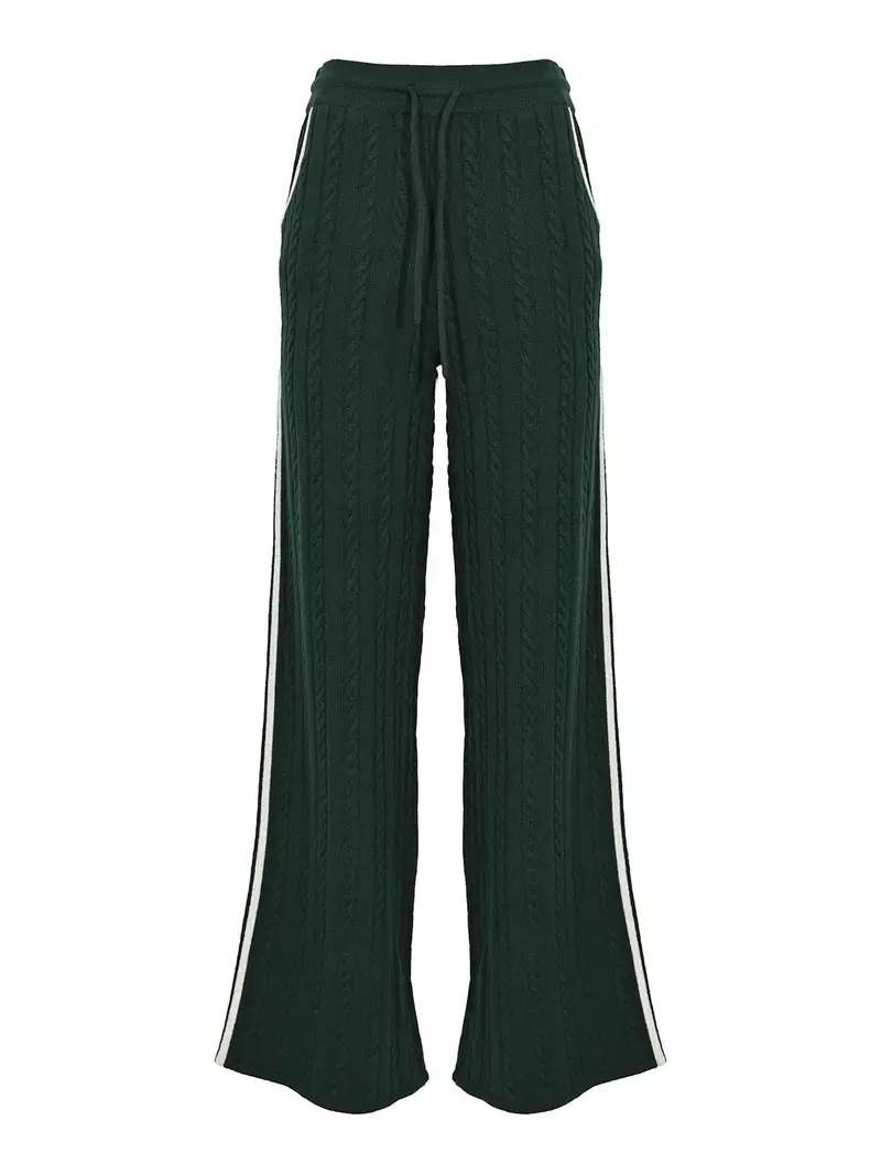 Pantalone Dinard A Trecce Verde