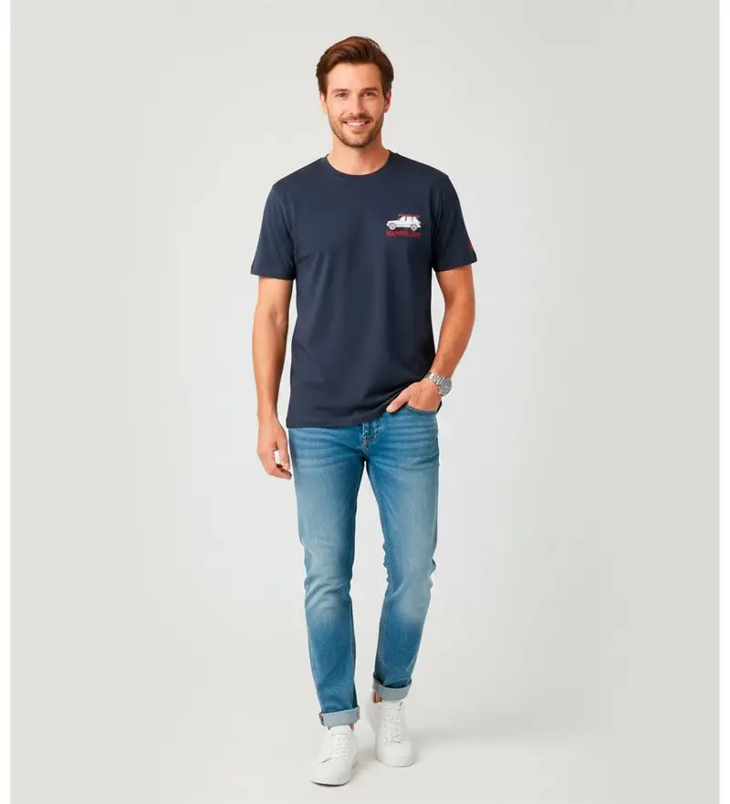 per uomo ARN0001 Maglietta Arnott blu (S), Casual, Cotone, Manica corta