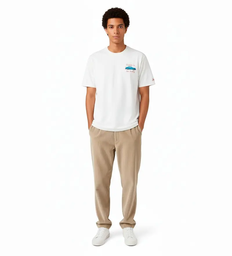 per uomo ARN0001 Maglietta bianca di Arnott (M), Bianco, Casual, Cotone, Manica corta