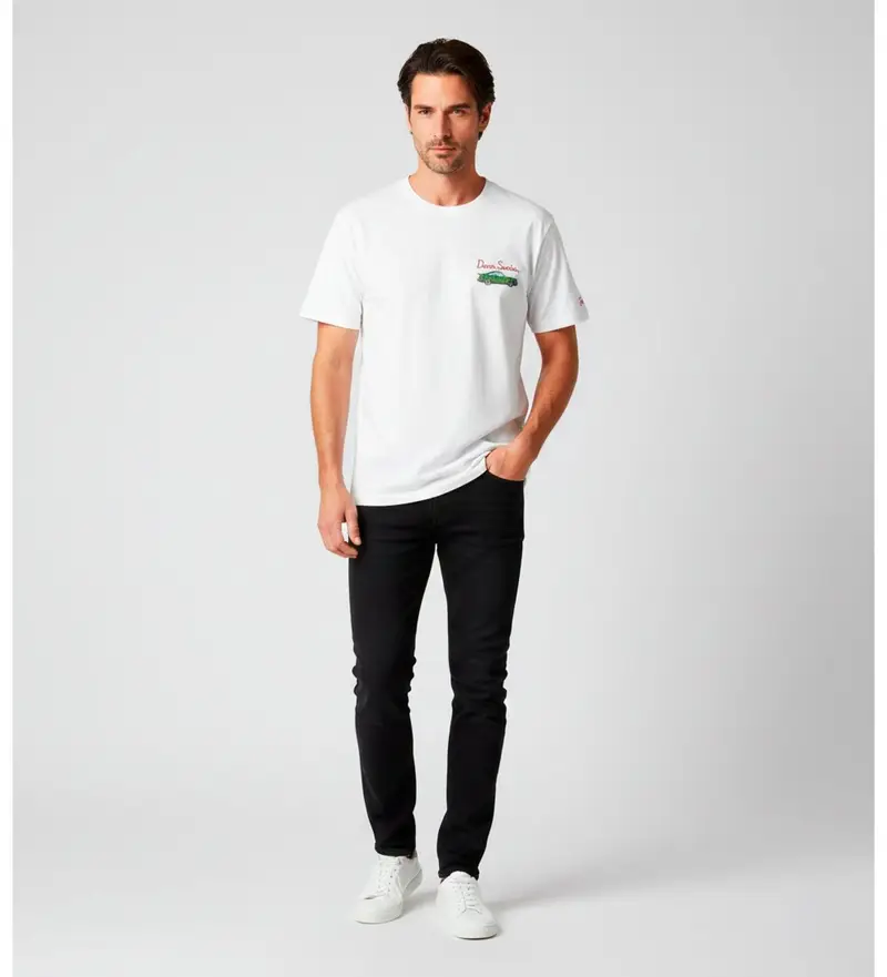 per uomo ARN0001 Maglietta bianca di Arnott (S), Bianco, Casual, Cotone, Manica corta