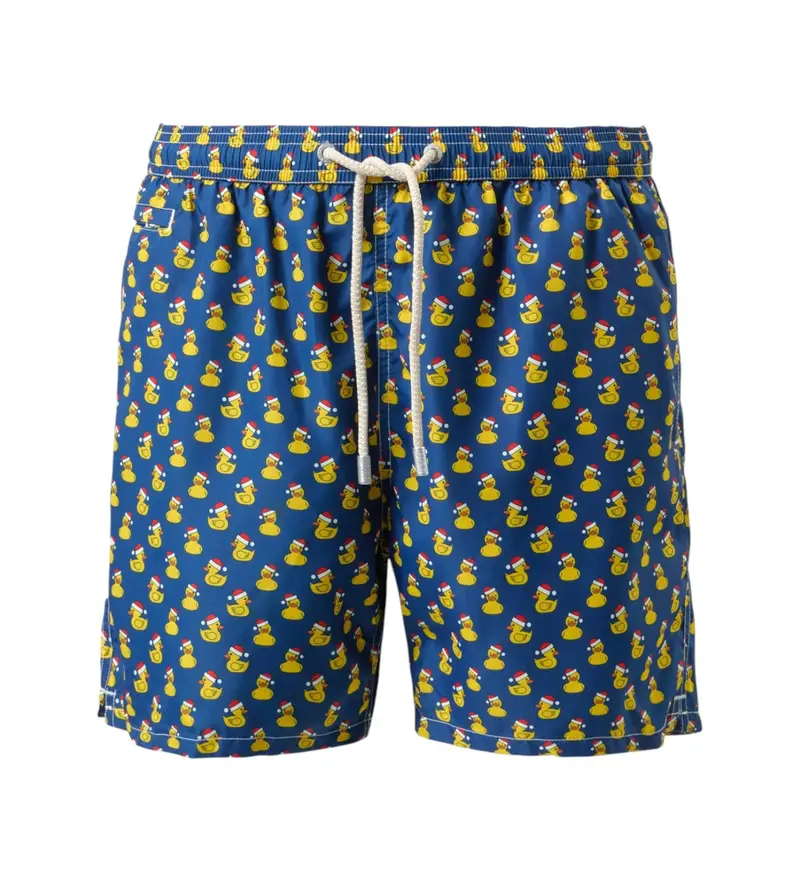 per uomo LIG0003 Costume da bagno leggero blu microfantasia (S), Beachwear, Poliestere