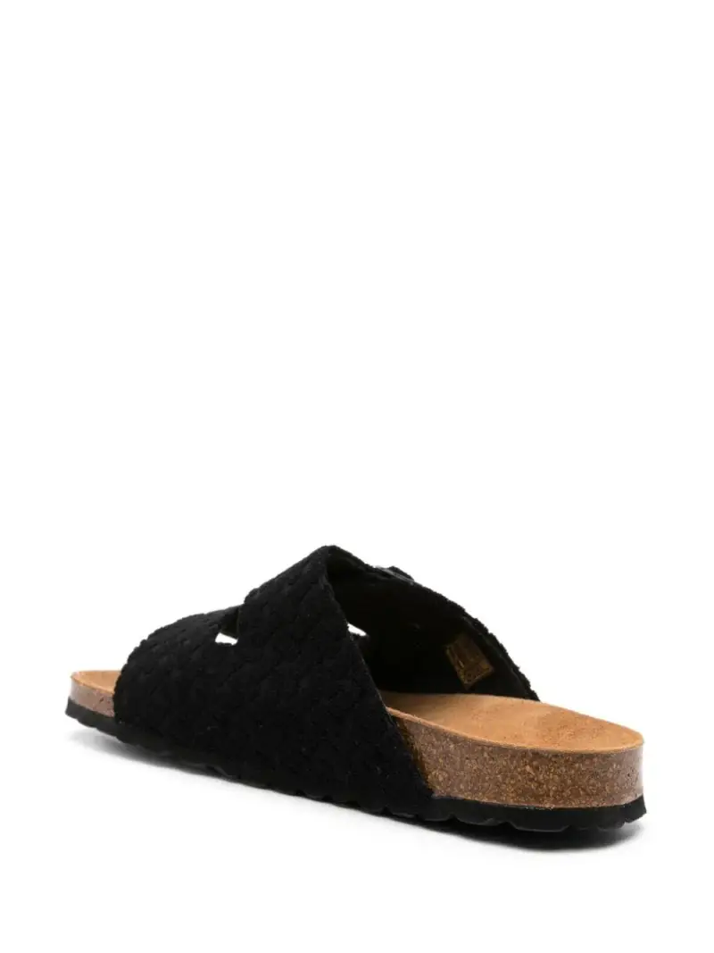 Sandali neri in spugna Nero miniatura 3