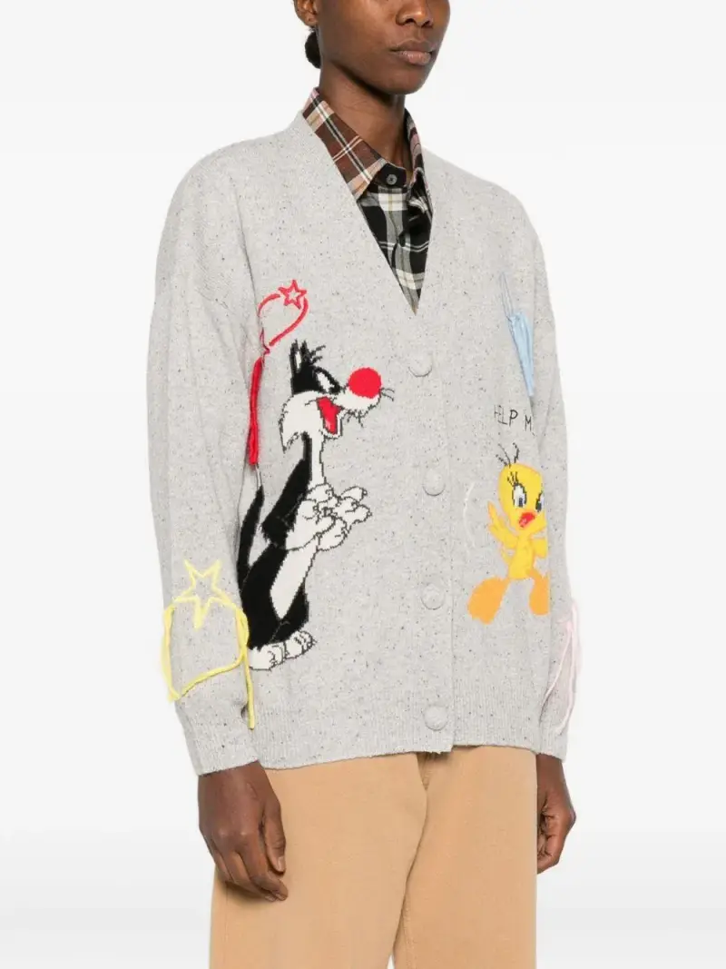 MC2 SAINT BARTH Cardigan Grigio 4015399 miniatura 3