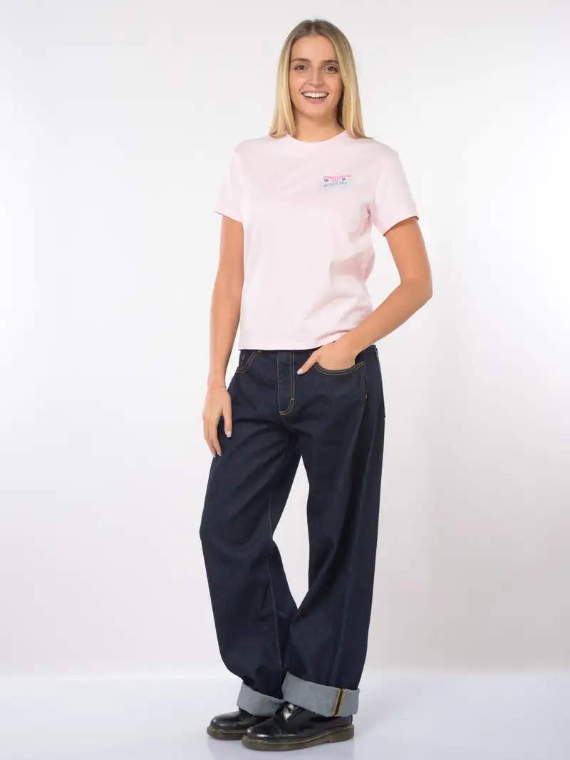 t Shirt da donna Mc2 Saint Barth Sopravvissuta x Insulti Luminosi Rosa miniatura 2