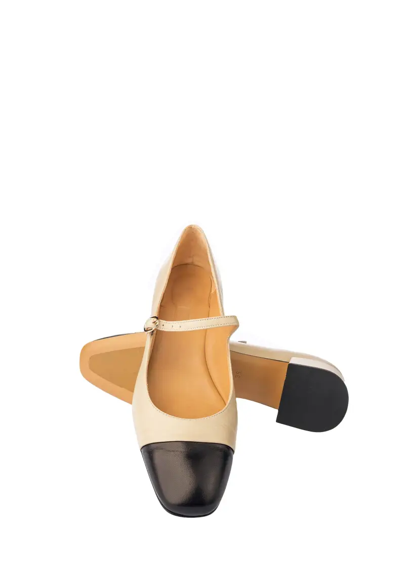 Decolletè Donna Beige miniatura 2