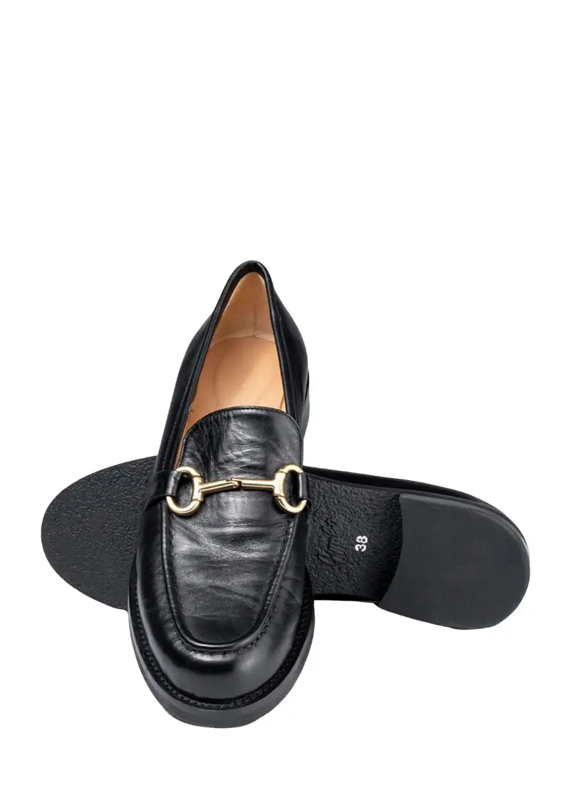 Mocassino Donna Nero miniatura 2