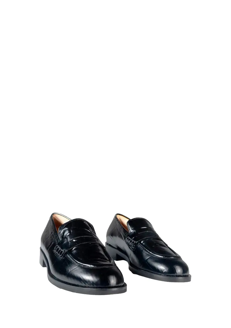 Mocassino Donna Nero miniatura 3