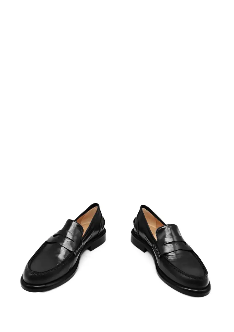 Mocassino Donna Nero miniatura 2